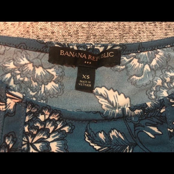 Banana Republic Turquoise Floral Blouse - Picture 7 of 8